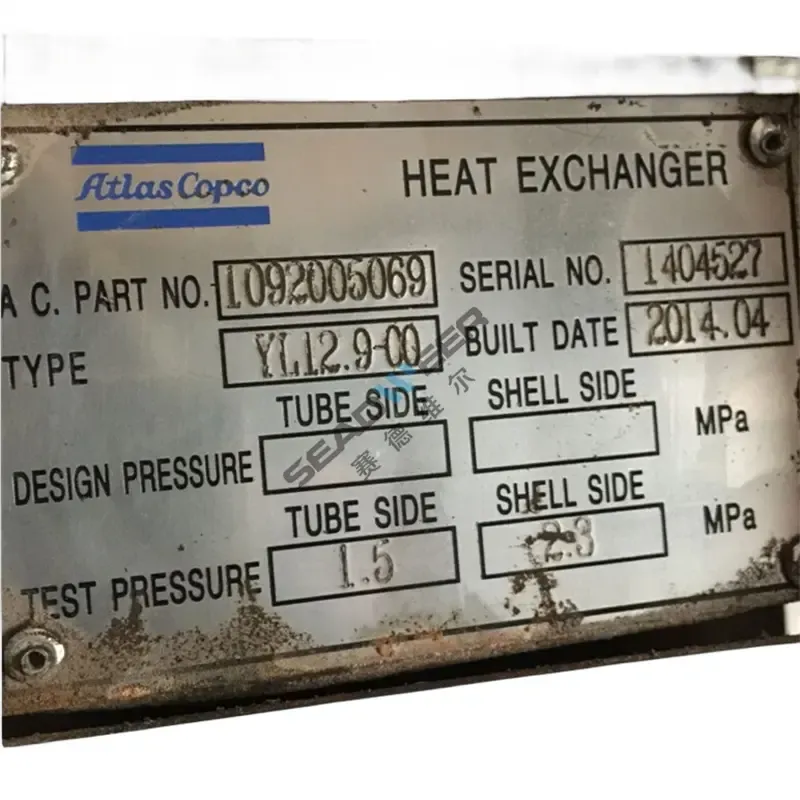 Atlas Copco Air Compressor Parts Cooler 1092005069