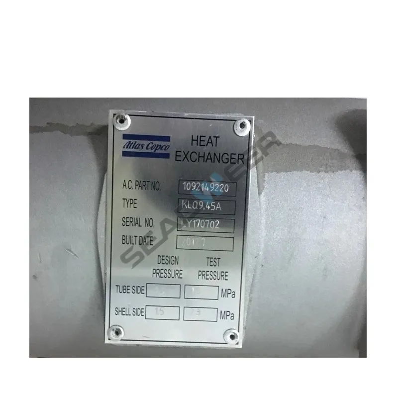 Atlas Copco 1092149220 Oil Cooler Aluminium Radiator 3