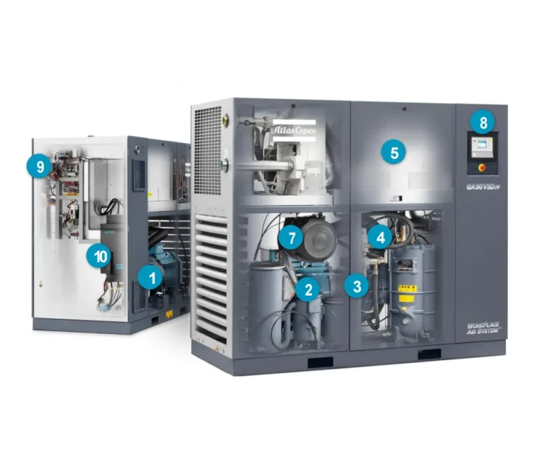 Atlas Copco GA 30⁺-90 GA 37-90 VSD Air Compressors img