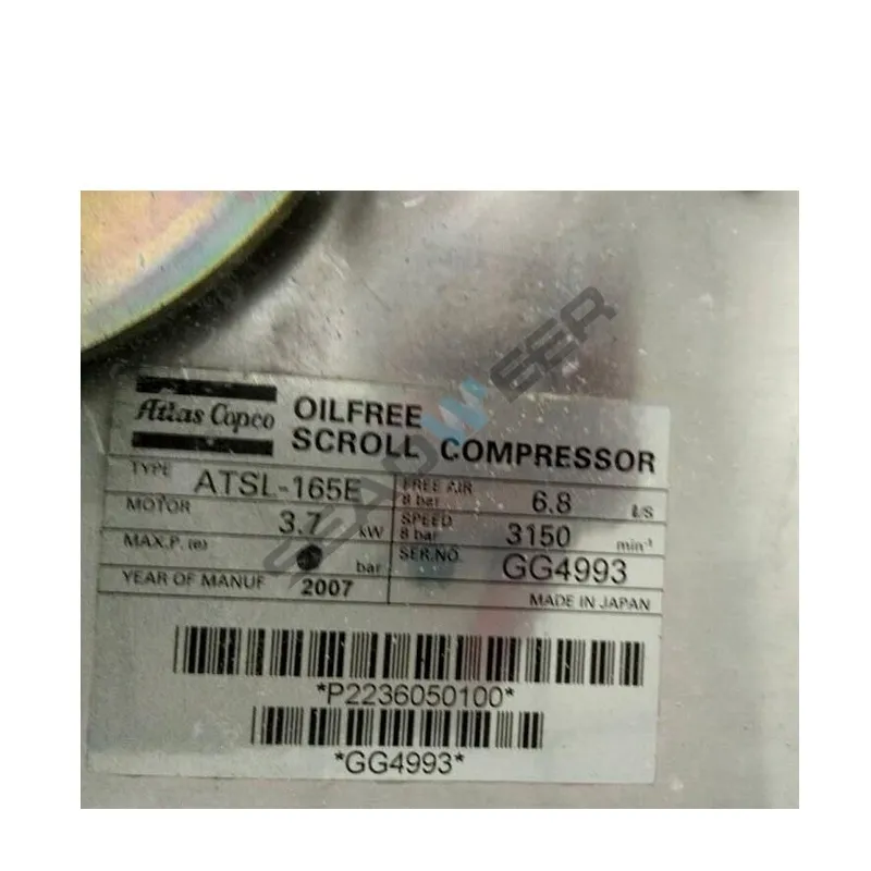 Atlas Copco Oil-free Scroll Air End 2236050100