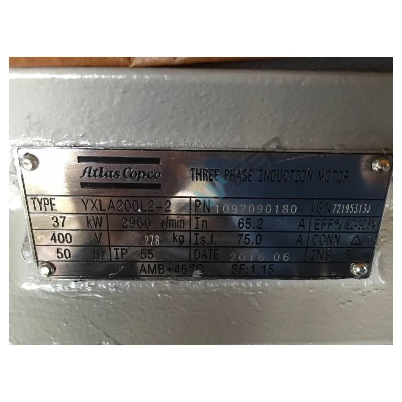 Genuine Atlas Copco Motor 1092090180 37Kw 400V 50Hz