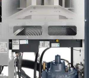 Separate oversized oil cooler and aftercooler