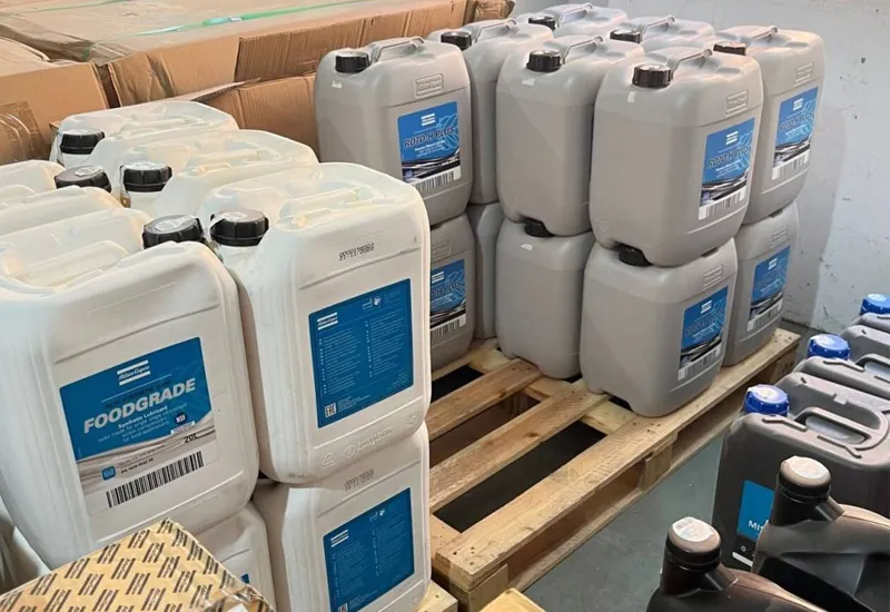lubricants in warehouse 2