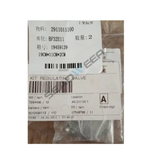 Atlas Copco 2911011100=2911009000 Regulating Valve Kit (4)